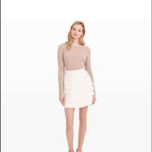 Club Monaco Fidelma feather skirt